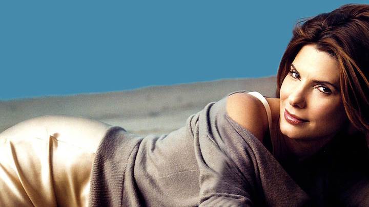 Sandra Bullock Smiling Laying Pose In Woolen Dress Photoshoot